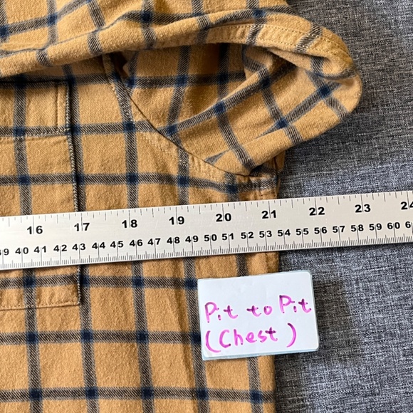 Fjallraven Ovik Flannel Check Plaid Shirt - Men's Size M - Tan - Picture 9 of 12
